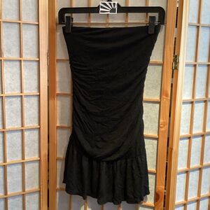 Vintage Forever 21 Black Strapless Mini Dress Women's Size XS
